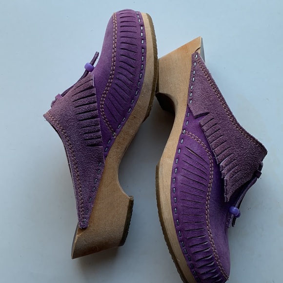 Vintage purple suede clogs! 🦄 - Picture 5 of 6